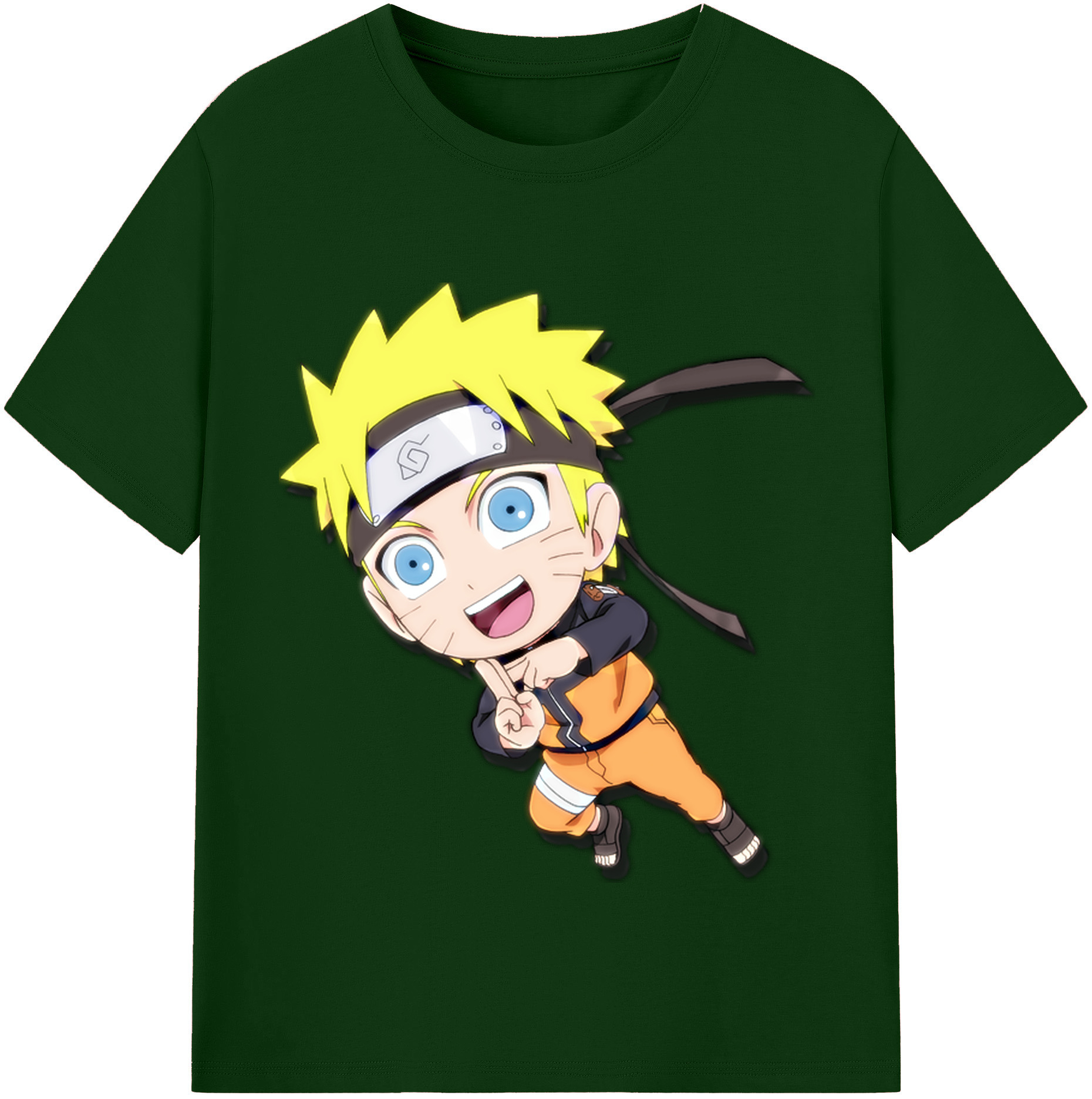 （画像用） NARUTO -ナルト- うずまき ナルト Uzumaki Naruto 綿100％半袖Tシャツ（フロントプリント）